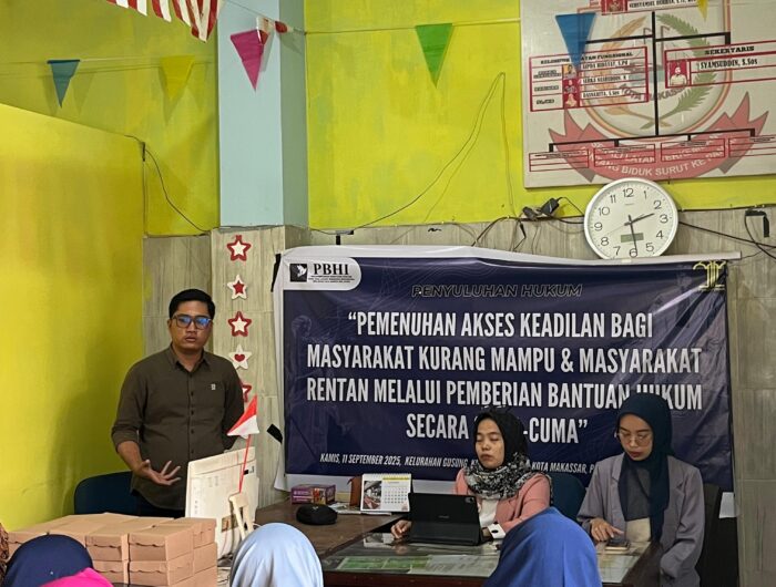 PBHI Sulsel: Keadilan Bukan Sekadar Hak, Bantuan Hukum Gratis Wujudkan Negara Hadir untuk Semua