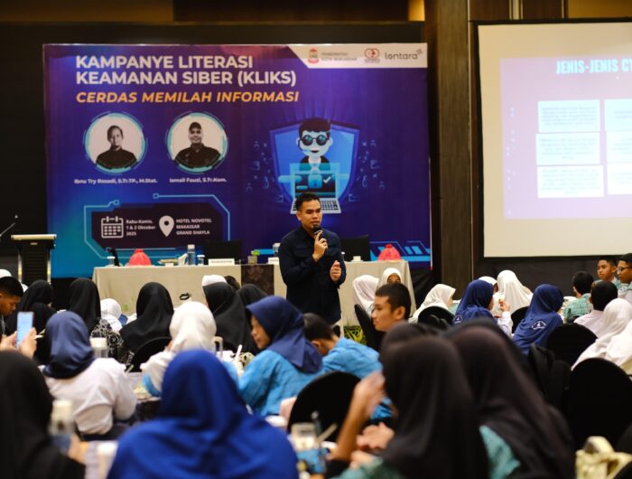 Cerdas Memilah Informasi, Diskominfo Makassar Gelar Kampanye Literasi Keamanan Siber bagi Pelajar SMP